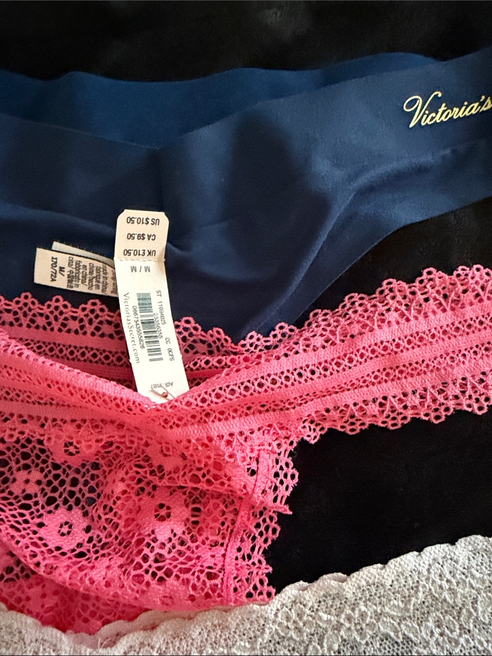 Victoria's Secret Pink Lace Thong 6 pairs - Picture 5 of 5